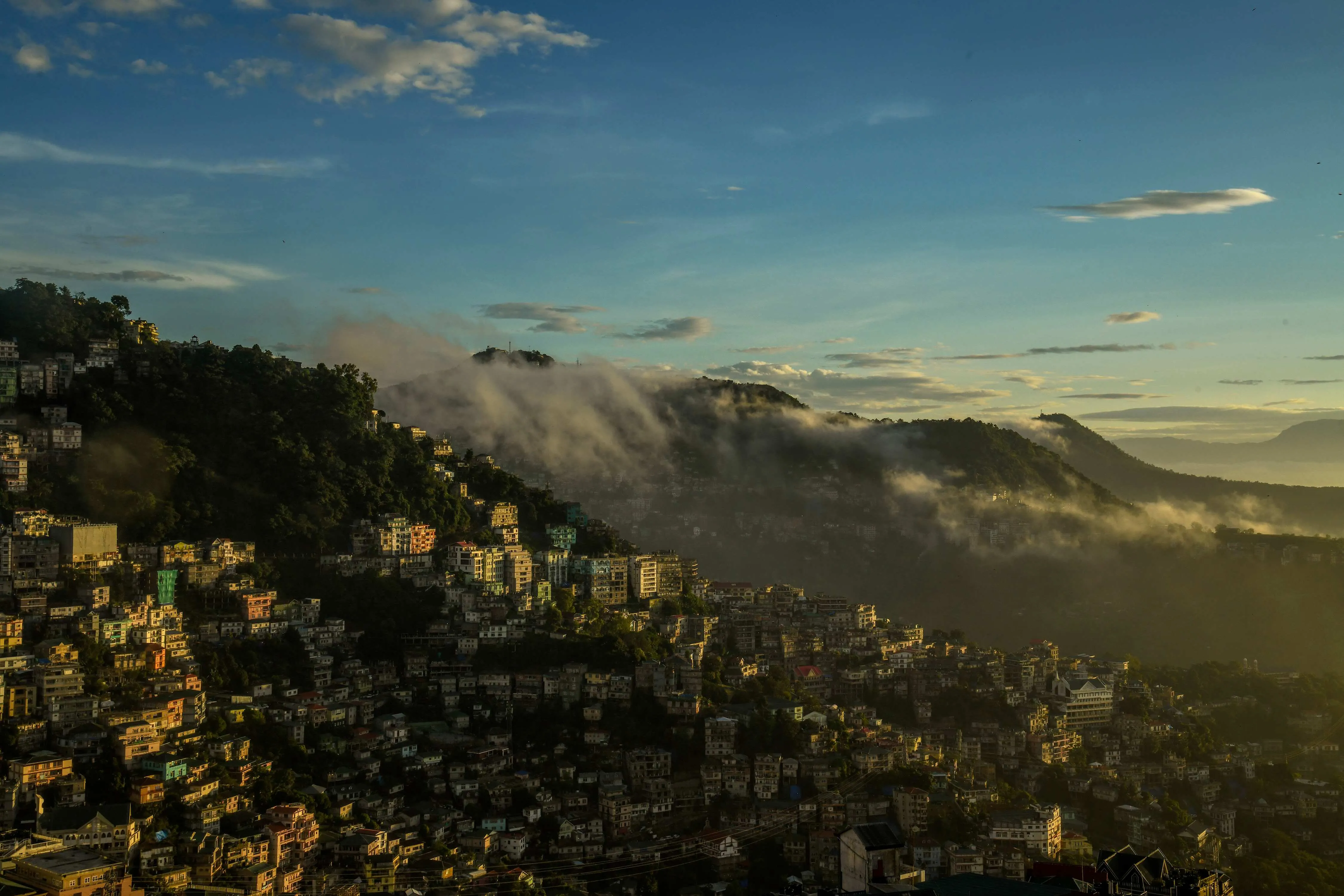 The city of Aizawl, India, Oct. 13, 2021